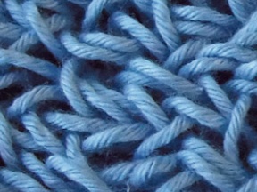 Tuftmopp Standard Premium Blau Gewebeansicht